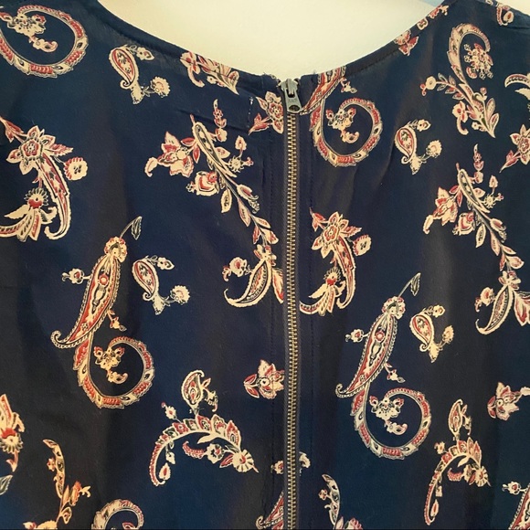 Navy print dress - Picture 5 of 5